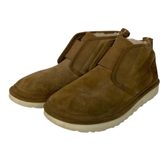 UGG Neumel Flex Mens Chestnut Suede Ankle Boots Size 11 With Shearling Lining main image 4